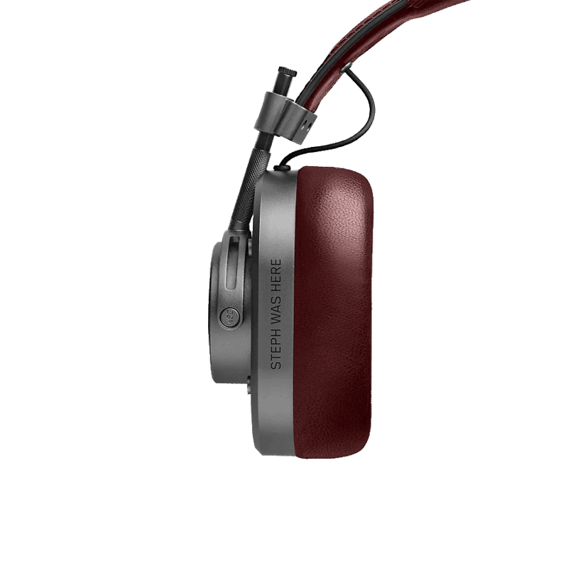 MH40 Wireless (Silver Metal / Burgundy Coated Canvas)